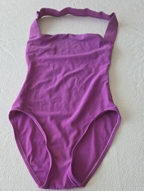 Calvin Klein Violet Halter One-Piece Swimwear